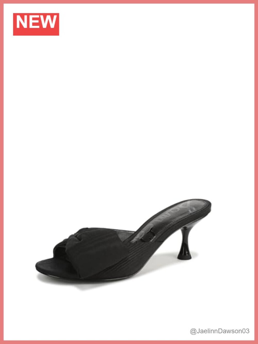 Sam Edelman Ragan Bow Open Toe Heeled Mules Women's Shoes Flare Heel
